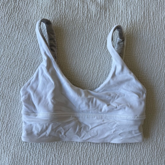 lululemon athletica Other - Lululemon Reversible Align Bra - Size 4 White & Grey- Worn Once